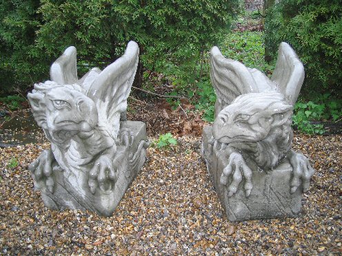 KGY11 Large Crouching Gargoyles KGY11 Large Crouching Gargoyles